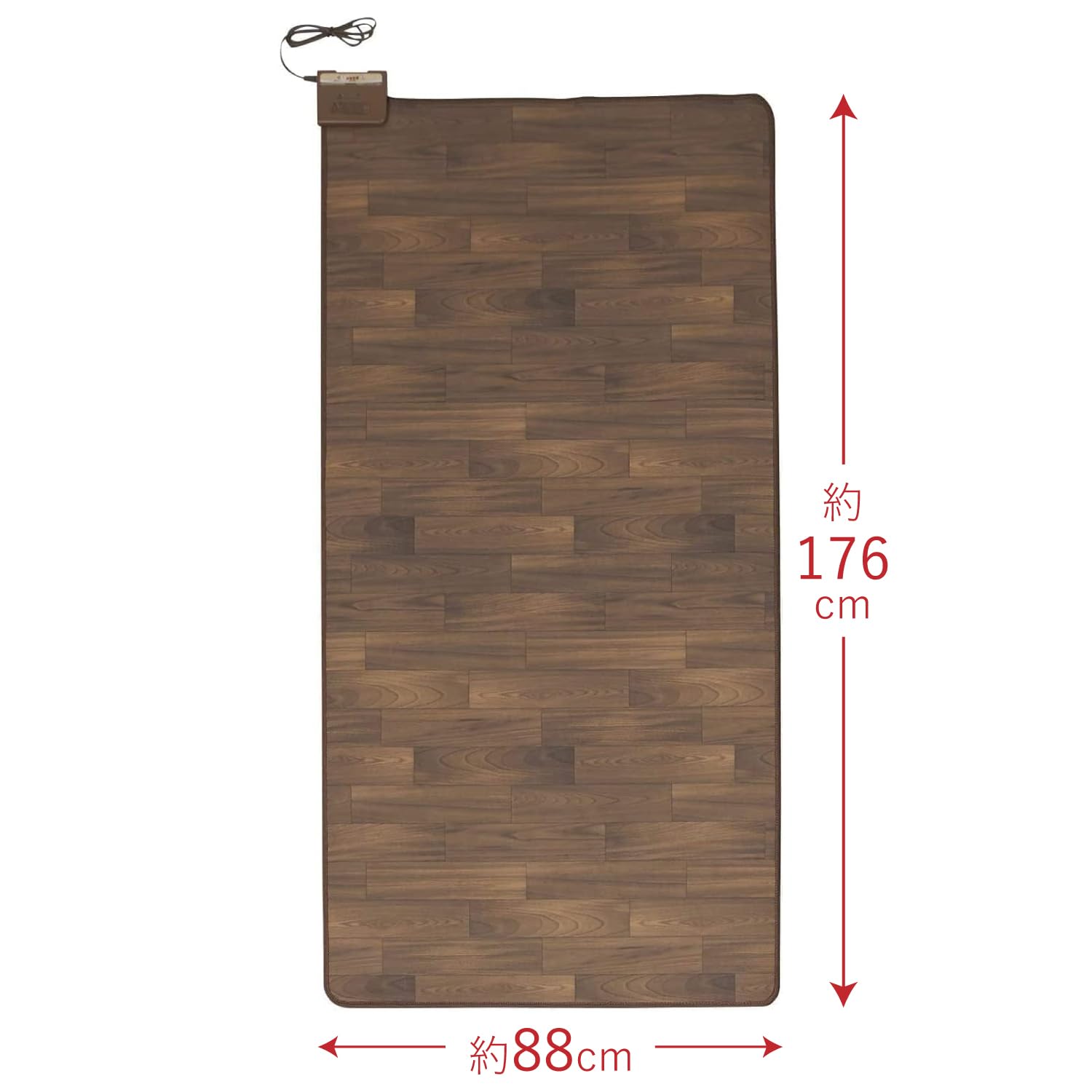 Amazon | [山善] ホットカーペット フローリング調 電気カーペット 1畳